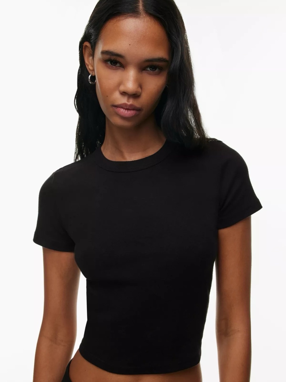 TNA Aritzia Crop Cotton Tee Free People Uniqlo Gap Frame Agolde Buck Mason